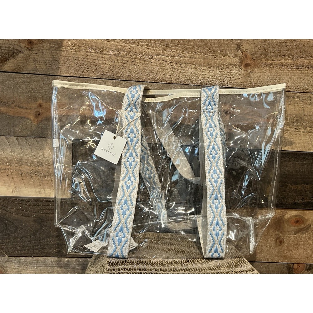 STYLINE‎ CLEAR CARRYING OPEN TOTE NEW WITH TAGS